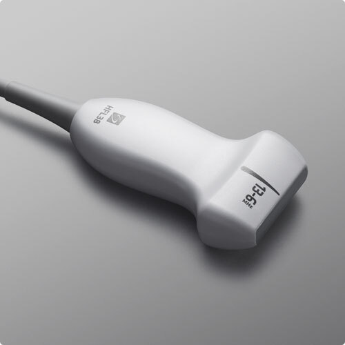 Graphic of the HFL38xi Transducer